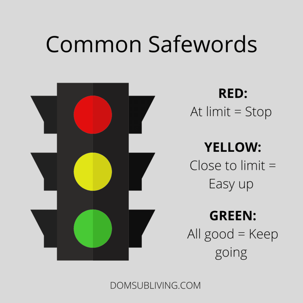 Stoplight safewords