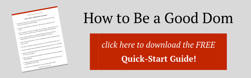 How to be a good dom