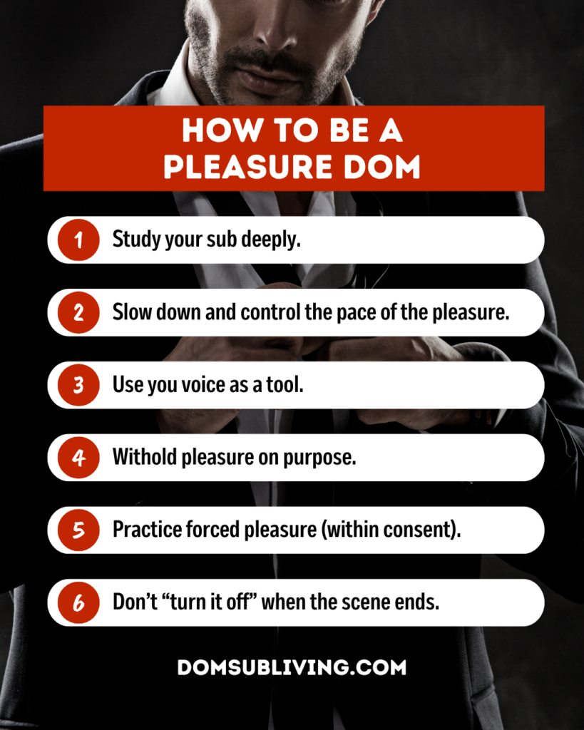 how to be a pleasure dom